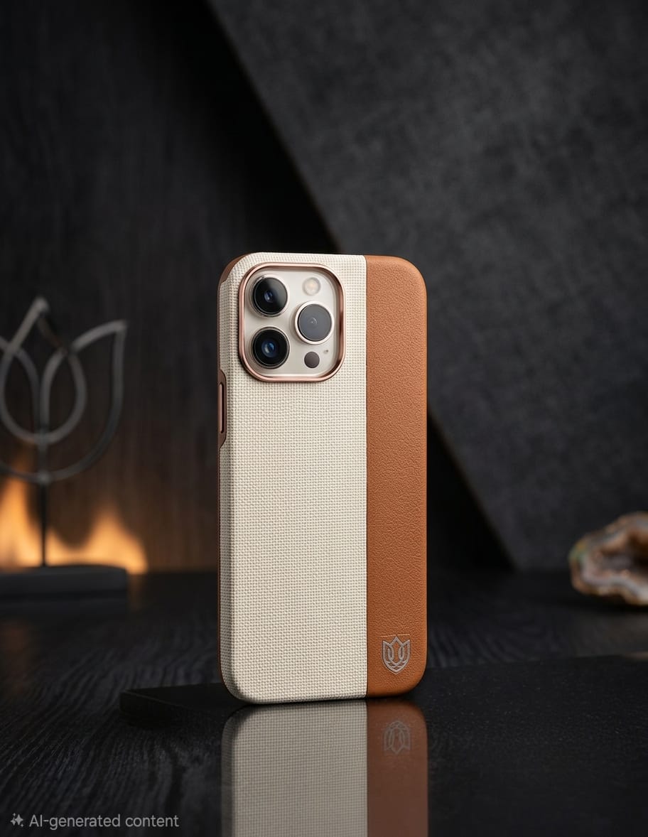 Tulip Luxury Hybrid Fabric & Leather Case - Elite Phones