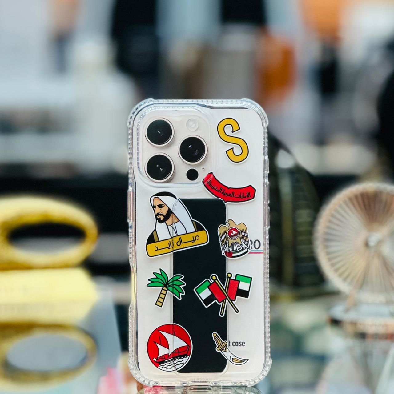 Uae Mark Transparent With hand Strap Zayied Sons - Elite Phones