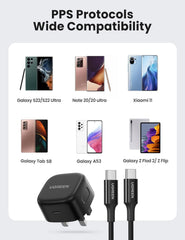 UGreen Charger 25W With Cable Tybe - C - Elite Phones