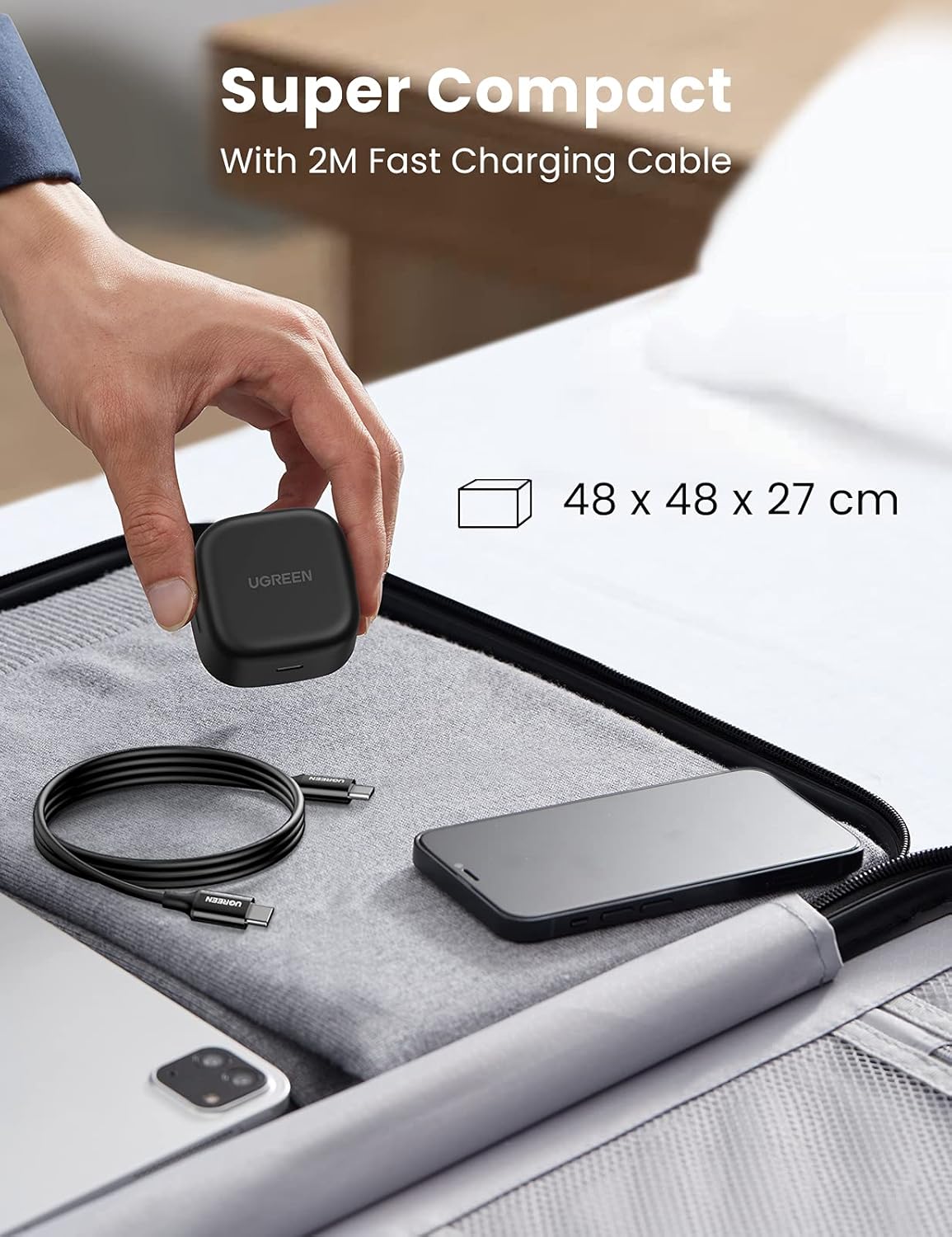 UGreen Charger 25W With Cable Tybe - C - Elite Phones