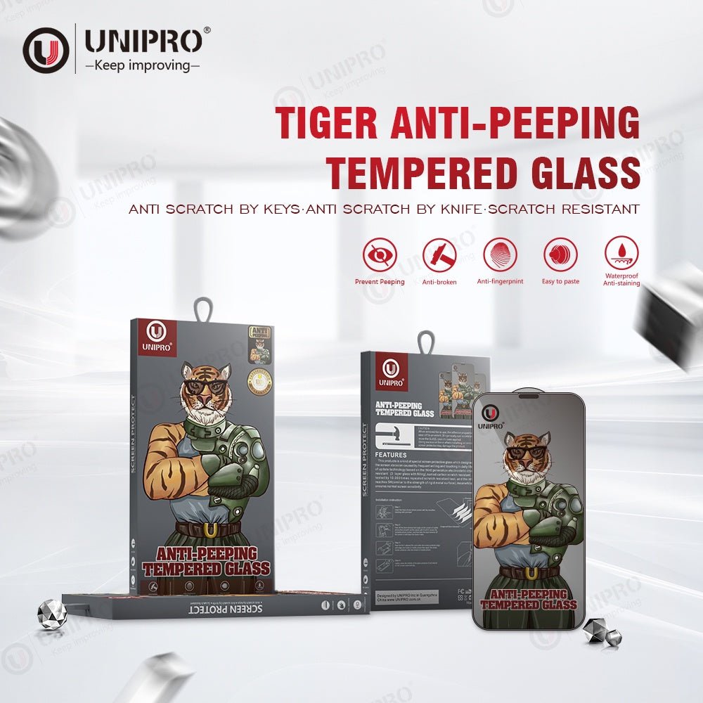 UNIPRO Screen Protector Anti - Static Tempered Glass - Elite Phones