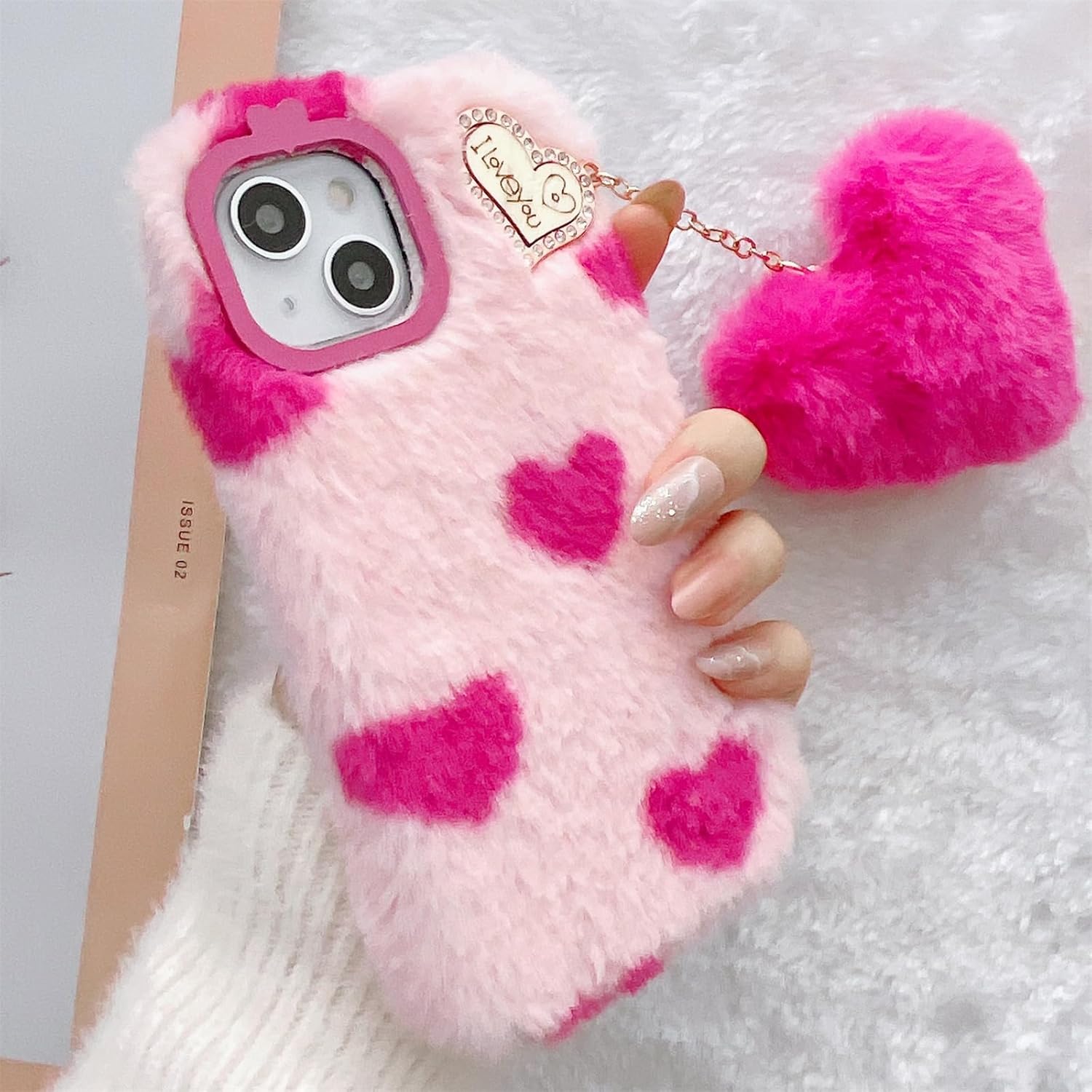 Uocorol Fur Case With Lanyard - Elite Phones