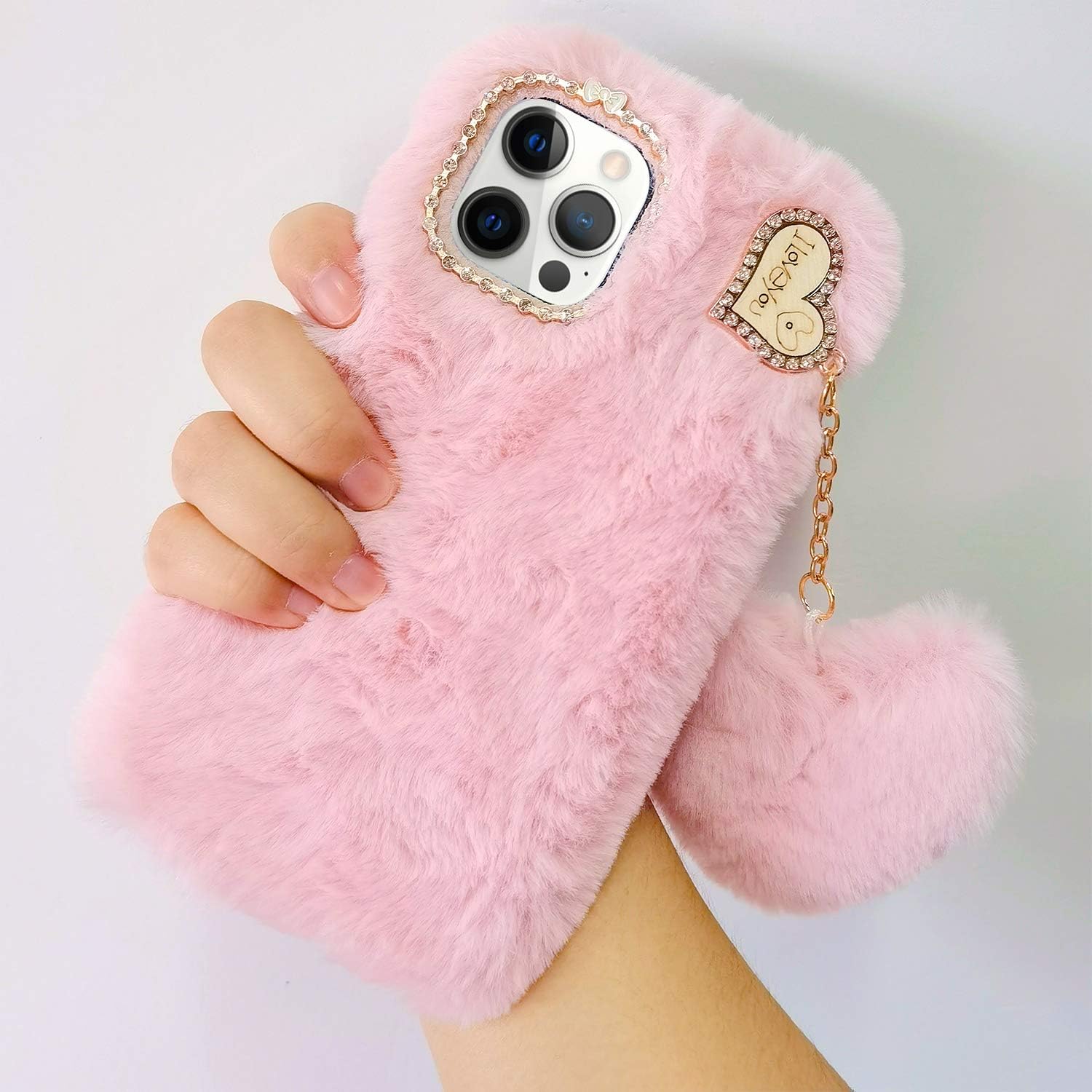 Uocorol Fur Case With Lanyard - Elite Phones