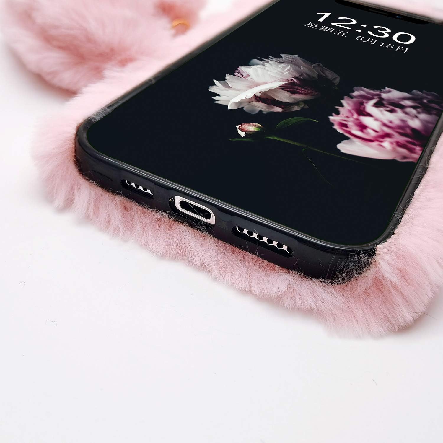 Uocorol Fur Case With Lanyard - Elite Phones