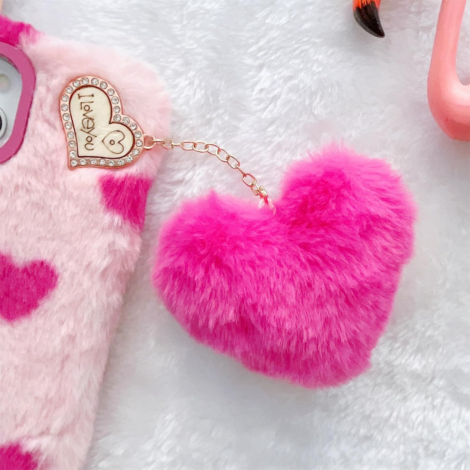 Uocorol Fur Case With Lanyard - Elite Phones
