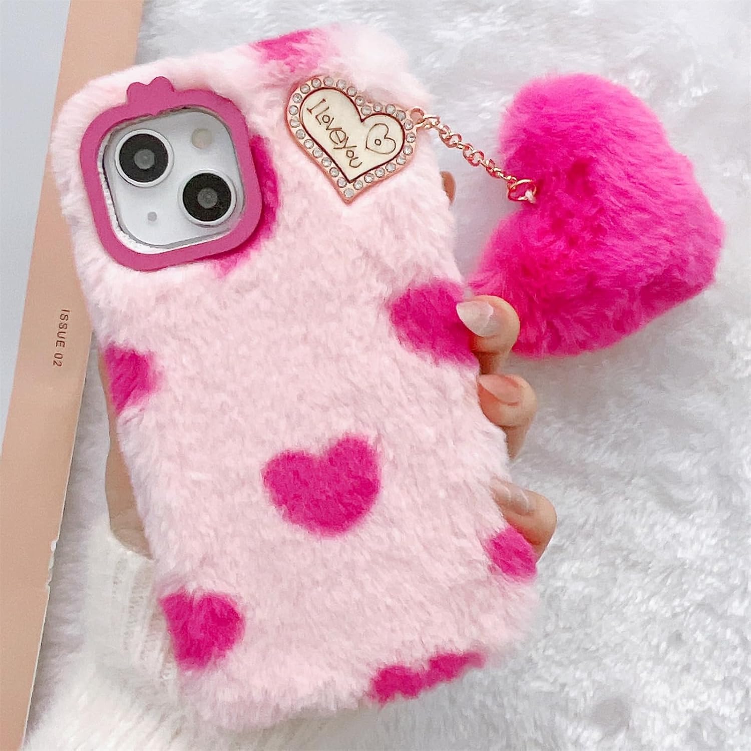 Uocorol Fur Case With Lanyard - Elite Phones