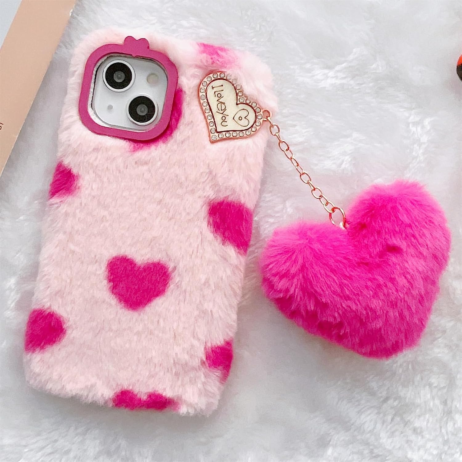 Uocorol Fur Case With Lanyard - Elite Phones