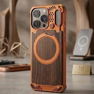 Urban Industrial Wood & Metal Hybrid Case - Elite Phones