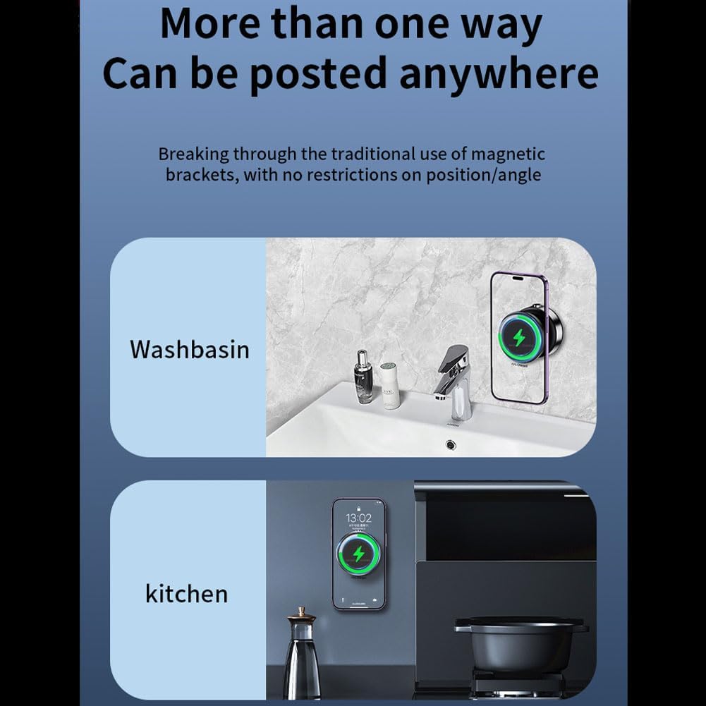 Vacuim Car Holder 360 Wireless Charger - Elite Phones