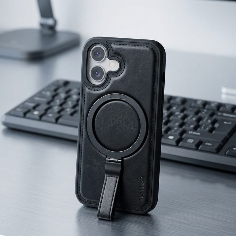 WiWU Magnetic Leather Case with Kickstand - Elite Phones